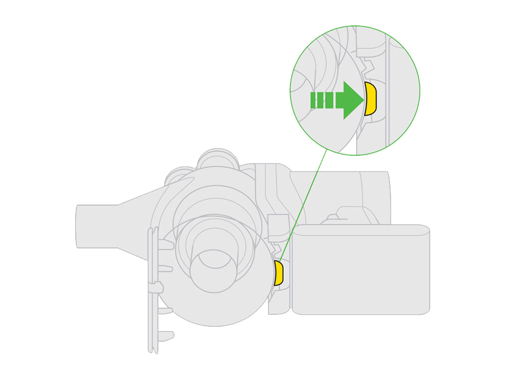 Image showing how to remove the bin from your machine.